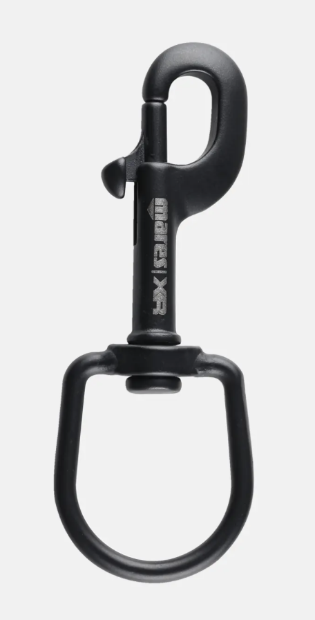 Mosquetón de Gatillo Negro Cerámico – 120 mm